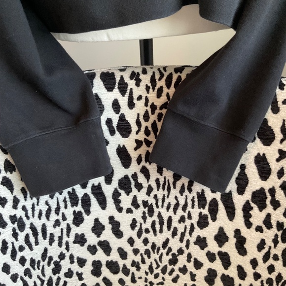 Dolce and Gabbana Black Cropped Sweatshirt SZ L - Picture 11 of 13